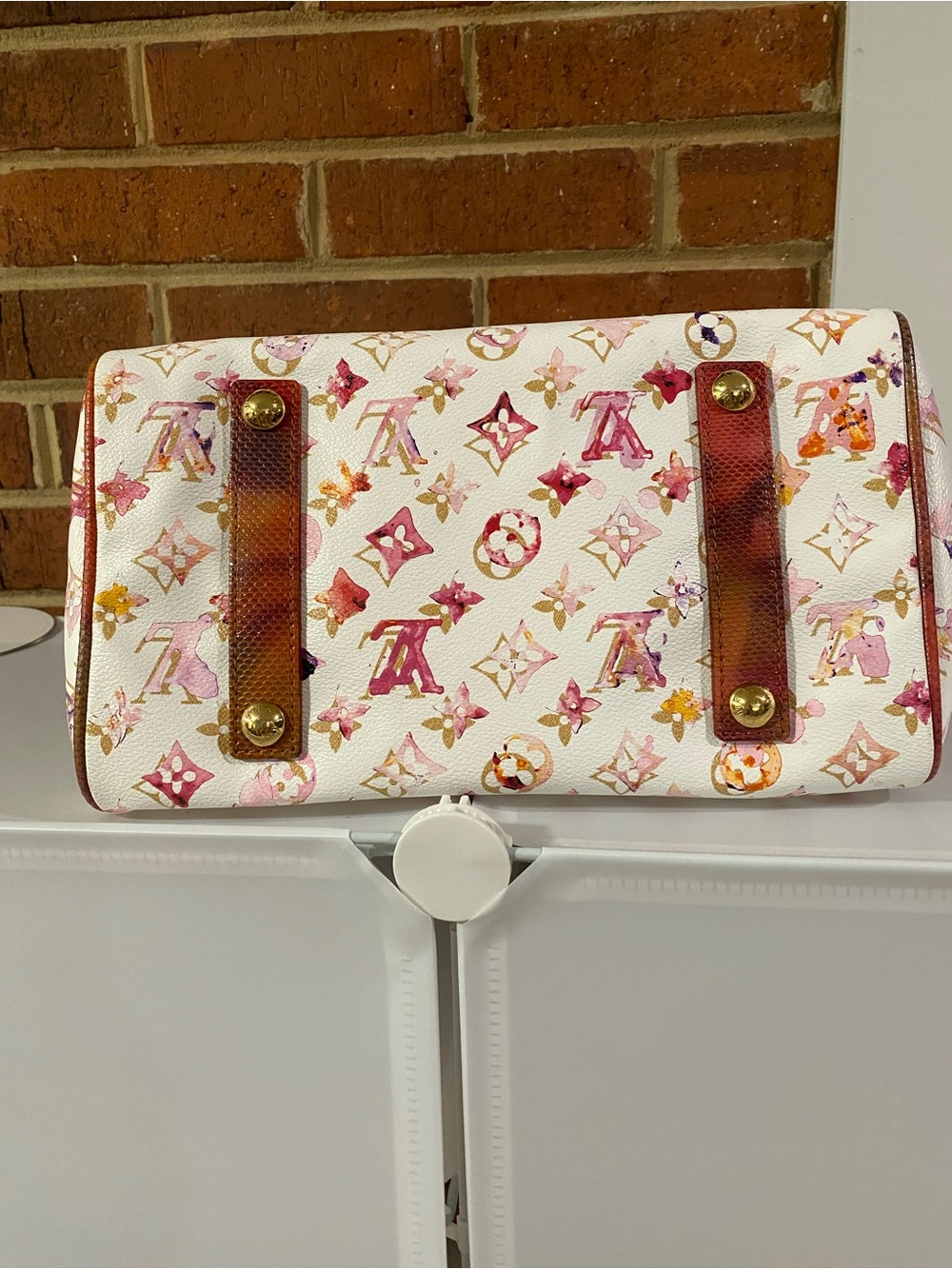 Louis Vuitton Watercolor Aquarelle Frame Speedy White - Picture 5 of 16